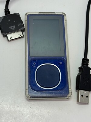 Microsoft Zune 8 Blue ( 8 GB ) Digital Media Player for sale