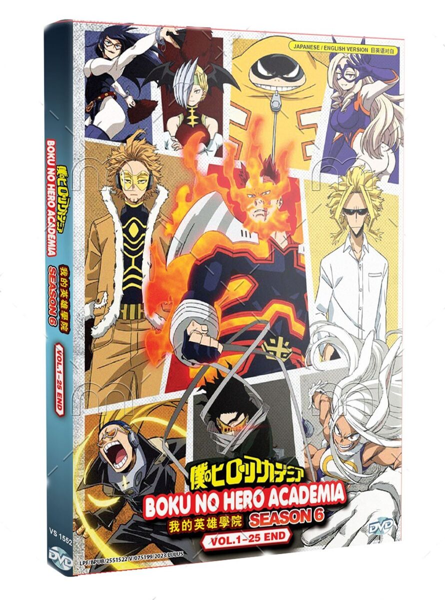 ANIME DVD BOKU NO HERO ACADEMIA SEASON 6 VOL.1-25 END ~ENGLISH DUBBED~*REG  ALL*