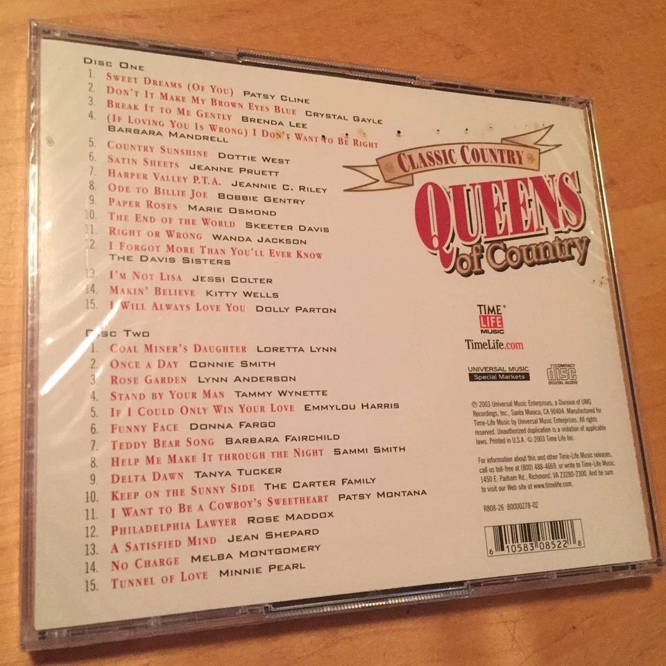 TIME LIFE QUEENS Of Classic COUNTRY 2 CD SET BRAND NEW & SEALED RARE !! - Image 2 of 2