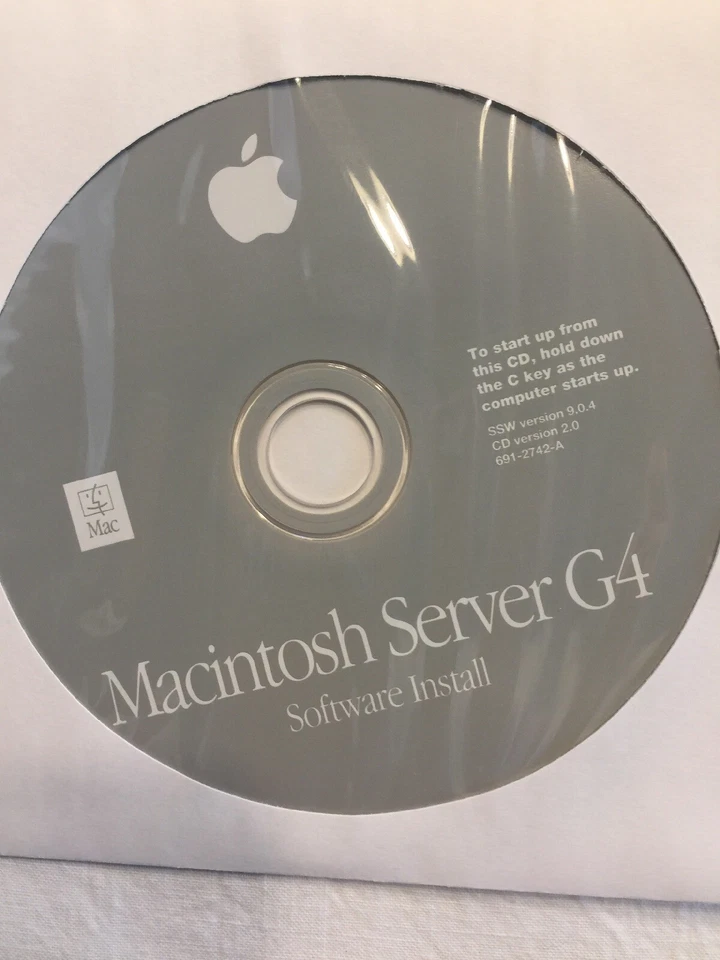 NEW Original Apple Macintosh Server Power Mac G4 Media w/ Hardware Test CD 8215 - Image 3 of 4