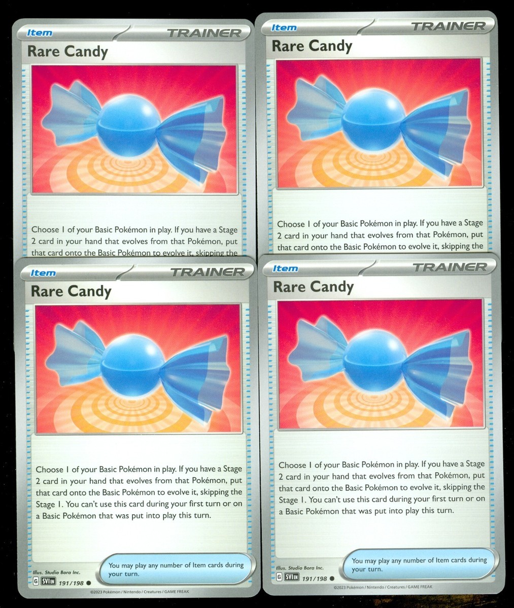 Pokemon RARE CANDY 191/198 Scarlet & Violet - - MINT 4X Pokemon RARE CANDY 191/198 Scarlet & Violet - - MINT 4X