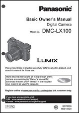 Panasonic DMC-LX100 Basic Digital Camera User Guide Instruction Manual