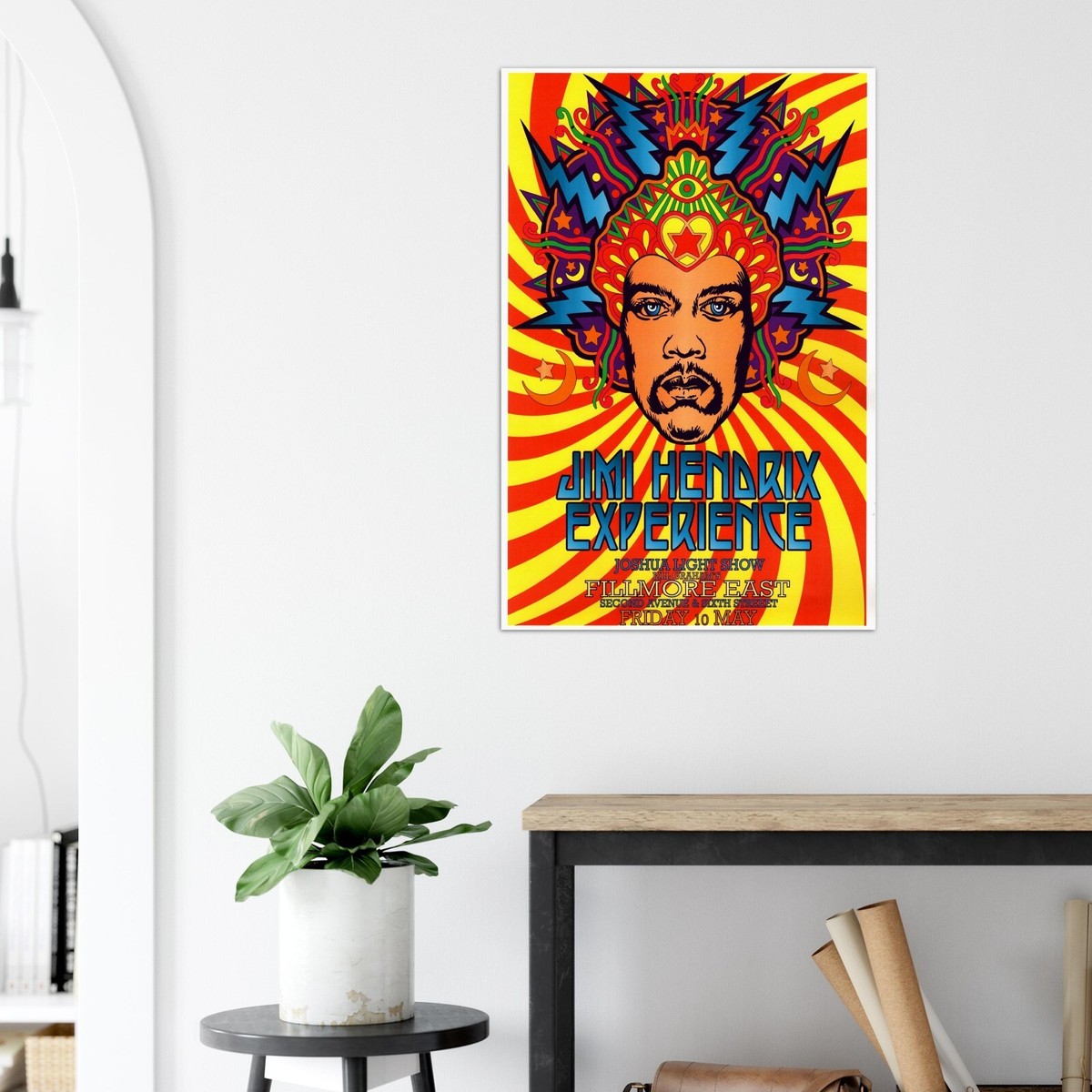 Jimmy Hendrix Concert Poster - Fillmore East #3 - Music Print