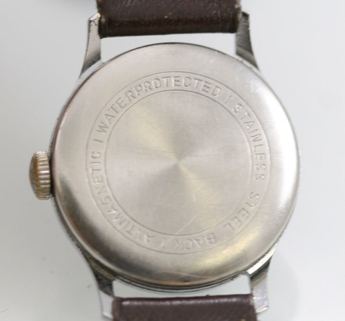 Montre Kiernle Homme Mécanique Automatique Argent Noir Vintage Cuir Numéro Cadran - Photo 4 sur 6