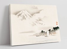 VIEW OF MOUNT FUJI BY KONO BAIREI, JAPANESE -DEEP FRAMED CANVAS WALL ART PRINT