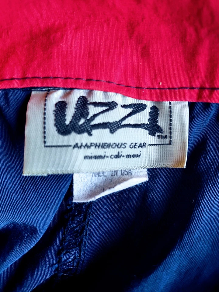 Pullover cortavientos vintage hecho en EE. UU. Uzzi equipo anfibio buceo XL 90s 🤿 Foto 4 de 4