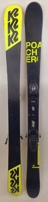 Used $300 Youth K2 Poacher Jr. Skis & Marker 7.0 Bindings Size 129
