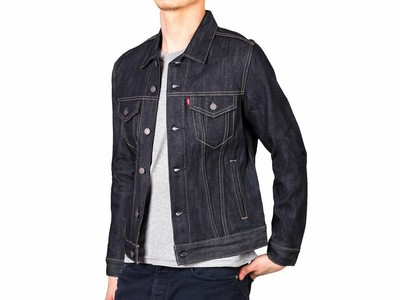 LEVI'S MEN'S TRUCKER DENIM JEAN JACKET 100% COTTON 72334-0023 NAVY MEDIUM |  eBay