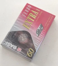 One (1) BASF Ferro Extra I 60 Minute Blank Cassettes - new sealed