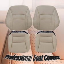 For 2013-2017 Honda Accord Driver Passenger Top Bottom Seat Cover Tan For 2013-2017 Honda Accord Driver Passenger Top Bottom Seat Cover Tan