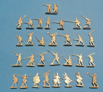 20 Soldats Plats étain – Zinnfiguren – Prussiens Premier Empire 30mm