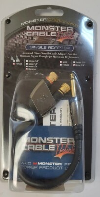 Monster Cable Prolink Single Adapter Cablelink Female/Banana Male/Mono 1/4'' Plug
