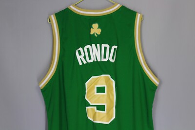 RARE NBA ADIDAS BOSTON CELTICS RAJON RONDO JERSEY ST PATRICKS DAY