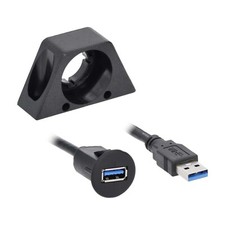 The Install Bay IBR136 USB 3.0 Charge And 1ft Data Flush Mount Car Adapter