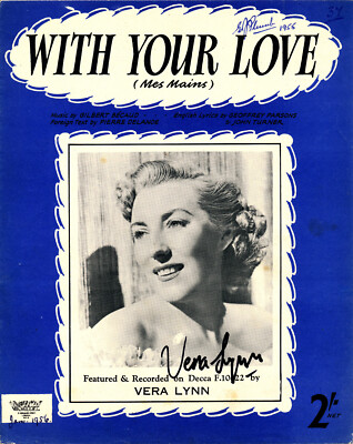 Vera Lyn - With Your Love, signierte Noten, Partitur