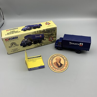 Vintage Corgi Classics Bedford S Canvas Back Set Joshua Tetley's Limited #1504