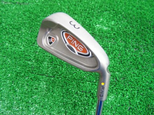 6 GOLF CLUBS IRONS. #5, 6, 7, 9 PING EYE 2 ORANGE DOT, #3, PW PING EYE BLACK DOT