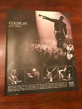 2003 VINTAGE 10X12 ALBUM PROMO B&W PRINT Ad FOR COLDPLAY LIVE CONCERT 2013
