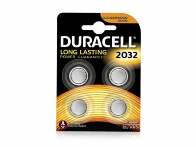 4 x Batterie Duracell CR2032 Lithium 3V Knopfzelle 4 Batterien im Blister