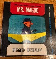 MR. MAGOO BUNGLED BUNGALOW 8MM BLACK/WHITE FILM IN ORIGINAL BOX Silent