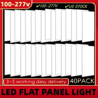 2x4 LED Drop Ceiling Light Fixture - 75Watt LED Flat Panel Lights 5000K Daylight