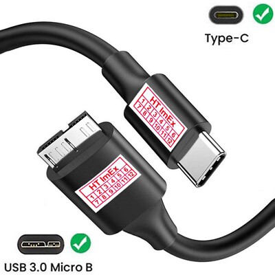 USB C auf Micro-B Datenkabel kabel für Western Digital WDBAGF5000ARD-WESN
