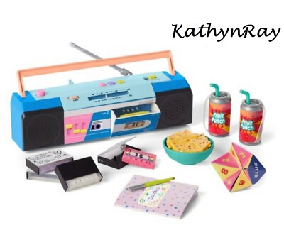American Girl Courtney SLEEPOVER ACCESSORY SET Complete boombox