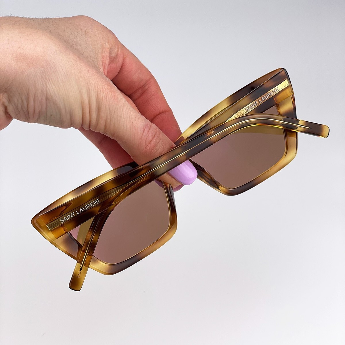 Saint Laurent SL276 MICA 022 Havana Yellow Cat Eye Women