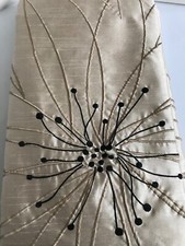 NEW-5 pc. Contemporary Embroidered Curtains, Window Treatment 84in x 54in ea