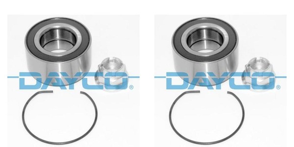 Dayco 2X Radnabe Radlagersatz Vorne FüR Renault Clio II Megane Scenic Nissan-image