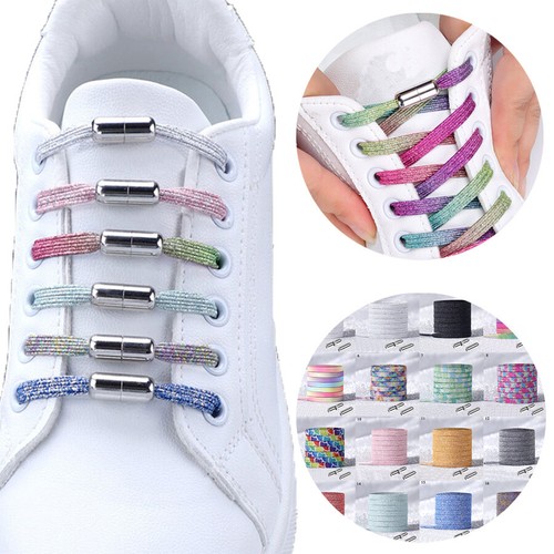 No Tie Shoe Ropes Adult Kids Elastic Laces Strings Lazy Easy Notie Shoelaces eBay