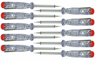 10x Stromprüfer 120-250V 60mm Phasenprüfer Spannungsprüfer Schraubendreher