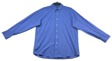 Chaps Dress Shirt Mens size 16 Blue Long Sleeve 32-33 Business Career Classic