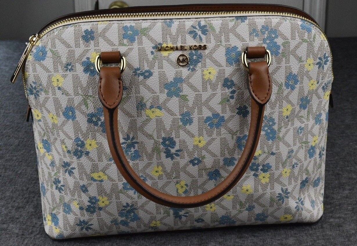 Floral Large Dome Cindy Satchel