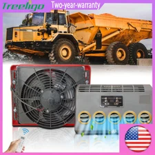Treeligo 12VDC Electric AC Unit Air Conditioner for RV Construction VehicleTruck