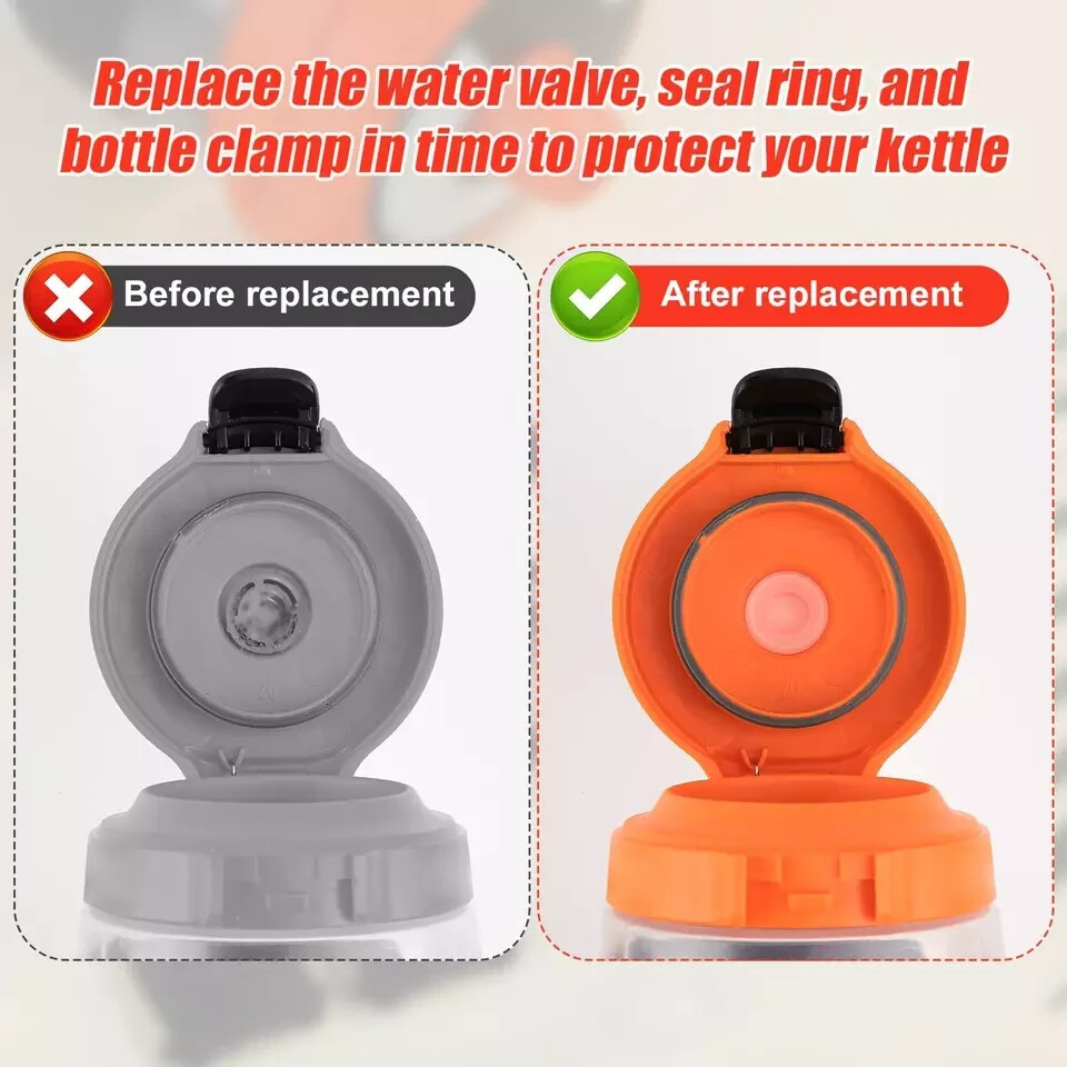 Lot De 10 Pièces Bouchons Rechange Pour Bouteille Gatorade GX | Valves, Joints Et Clips Silicone | Accessoires - 3