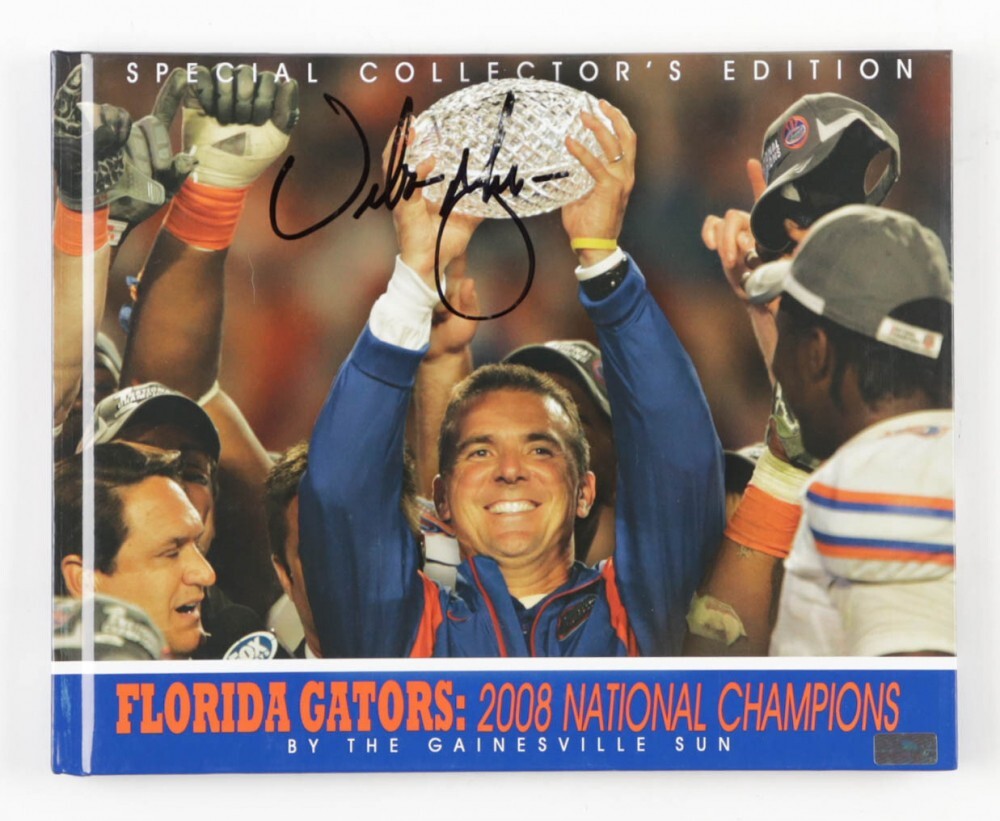 Urban Meyer Autographed Signed Florida Gators : 2008 National Champs / Collector's Edtn. Book 