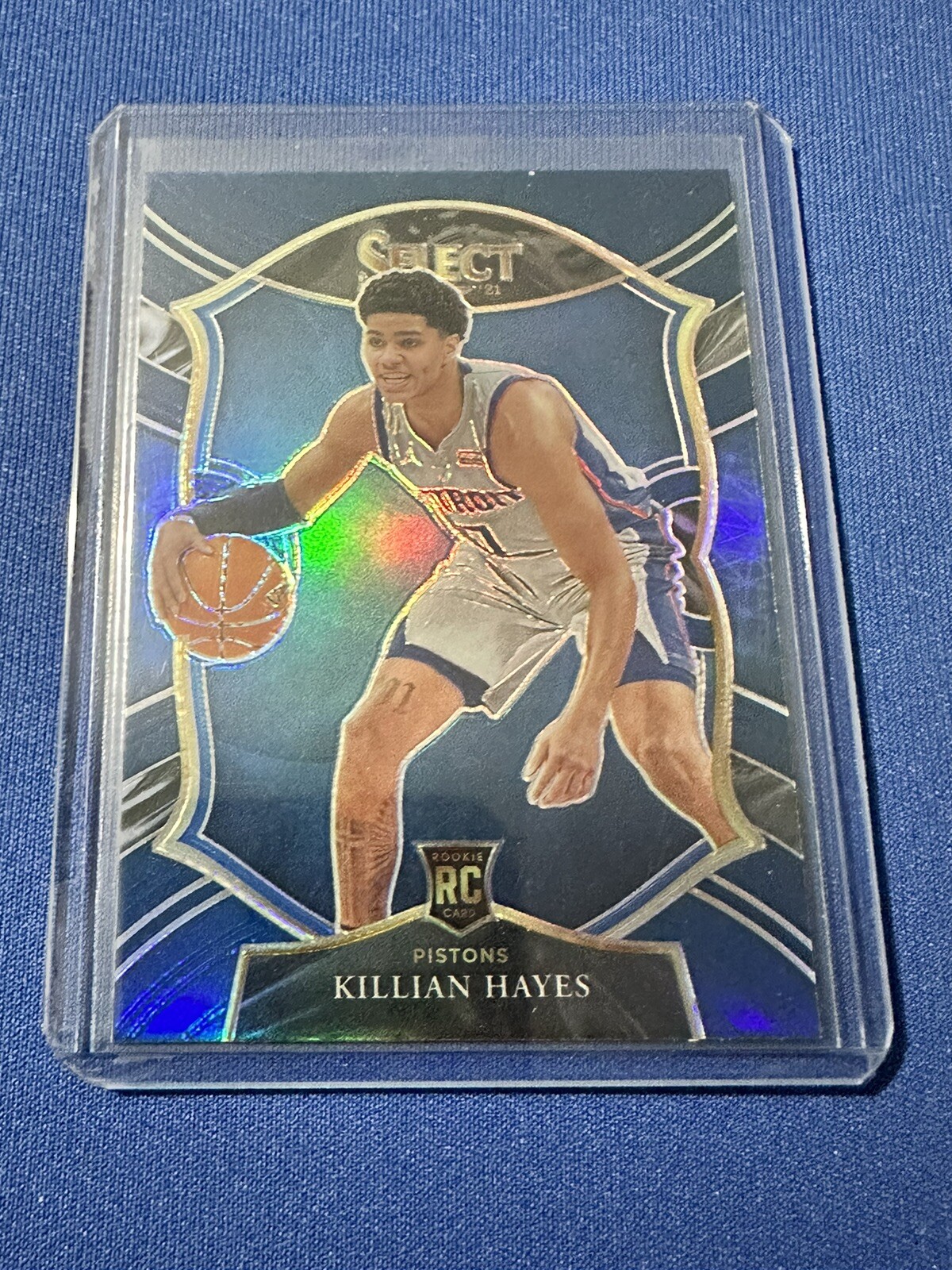 2020-21 SELECT BASKETBALL KILLIAN HAYES RC BLUE CONCOURSE SILVER