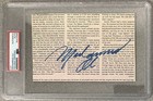 Muhammad Ali Signed Cut Large Vintage Full Sig Autograph Box
