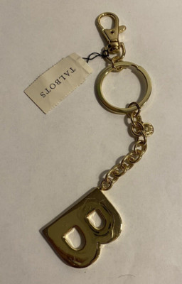 Talbots Letter ''B'' Initial Keychain, Letter Bag Charm for Women