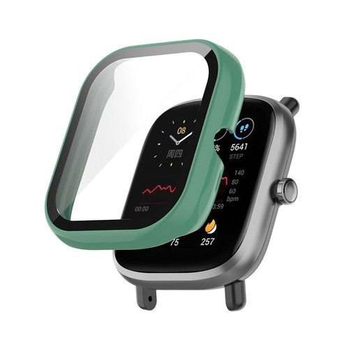 Shell Tempered Glass Case+Film Screen Protector PC For Amazfit GTS 2 Mini - Zdjęcie 8 z 17