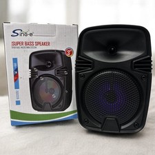 Bluetooth Speaker Portable Wireless USB Rechargeable LED Lights For Smartphones