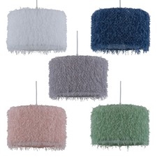 Modern Fluffy Shaggy 30cm Easy Fit Pendant Shade Ceiling Lightshade