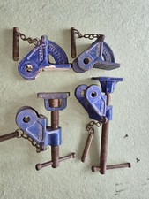 Four Pairs of Record 130 Cramp Heads with Pins - Made in England