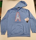 NFL Houston Oilers 'Baby Blue' Hoodie - Ultra Game Vintage Marks - Men's Large