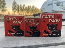 3 Vintage Cat's Paw Rubber Heels New Old Store Stock