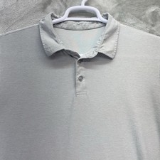 VUORI Shirt Men's Medium Strato tech Golf Polo Performance Casual Active Preppy