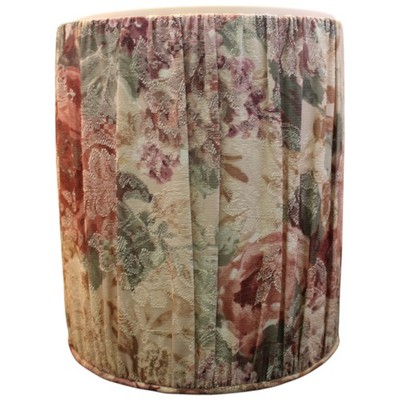 Woven Vintage Floral Tapestry Wastebasket Cover   Cottagecore Trash Can Cozy