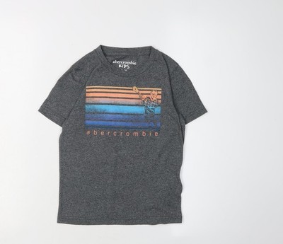 Grauer Pullover T-Shirt Jungen UK Größe 5-6 Jahre Abercrombie Kids
