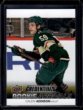 2021-22 Upper Deck Credentials #RA-37 Calen Addison Rookie Arrivals